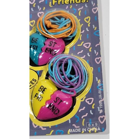 Vintage JA-RU Necklace Hearts Best Friends Jewelry 1995 # 1755 - Picture 9 of 14